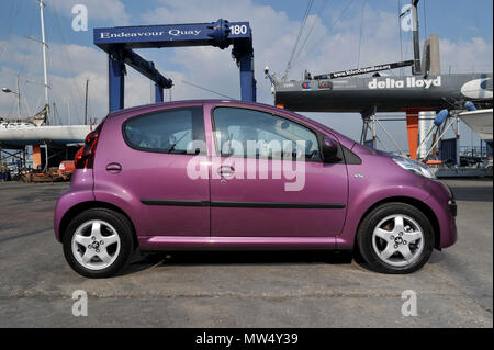 2012 Peugeot 107 compact city car Stock Photo - Alamy