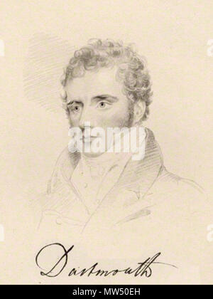 . English: William Legge, 4th Earl of Dartmouth (1784-1853) . 1831. Thomas Worlidge 17 4thEarlOfDartmouth Stock Photo