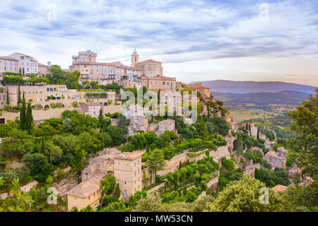 France, Provence region, Gordes City, Stock Photo
