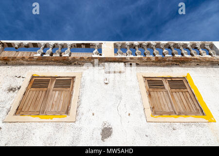 A derelict building in Santa Cruz, Madeira. Stock Photo