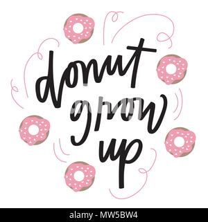 Donut grow up Stock Vector