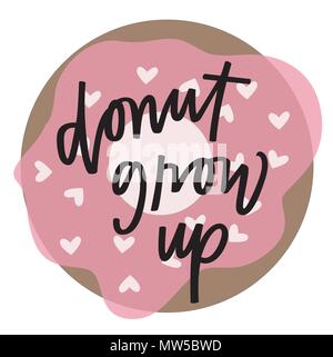 Donut grow up Stock Vector