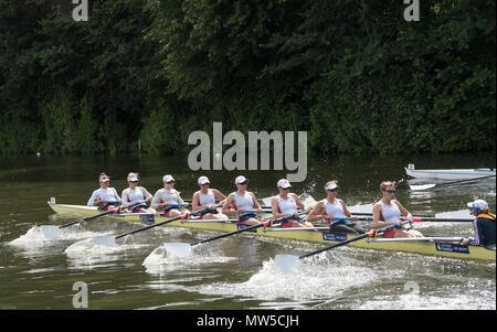 Henley on Thames. United Kingdom.  USA W8+, Semi Final Remenham Challenge Cup. Closest, Princeton Training Center, USA. off the start, Temple Island.  Stock Photo