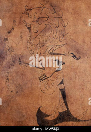 558-silk-painting-of-a-lady-