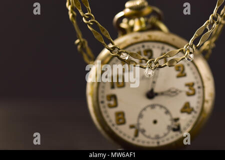 Pocket Watch Melting Stock Photo Alamy