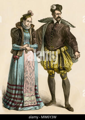 Upper-Class French Woman Dress-Style 1780-1790 Stock Photo - Alamy