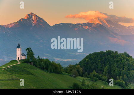 Jamnik is a settlement on the eastern slopes of the Jelovica Plateau in the Municipality of Kranj in the Upper Carniola region of Slovenia. The local  Stock Photo