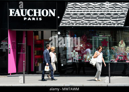 Fauchon de luxe caterer store - Place de la Madeleine - Paris - France Stock Photo