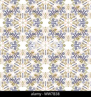 Mandala seamless vector pattern. Stock Vector