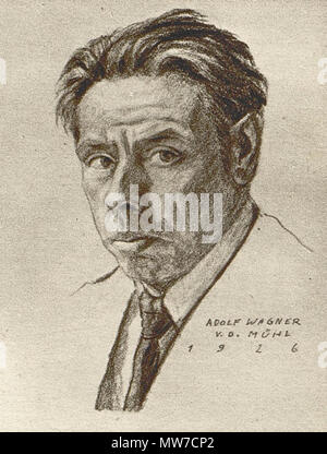27 Adolf Wagner von der Mühl - Selbstporträt Stock Photo