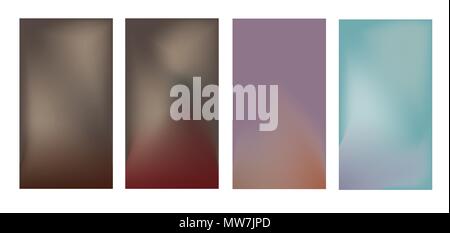Smartphone modern background set. Stock Vector