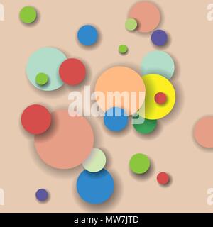 Multicolored balls. Background for banners and flyers Stock Vector