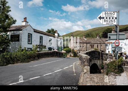 Town centre of Kettlewell in the Yorkshire Dales National Park, England. Stock Photo