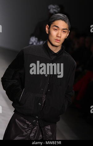 Spanish professional footballer Hector Bellerin wears Christopher Shannon  jacket during the Autumn/ Winter 2018 London Fashion Week outside the BFC  Show Space, London Stock Photo - Alamy