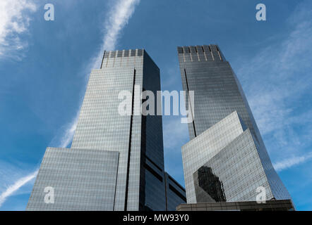 Time Warner Center twin towers in New York City, USA Stock Photo