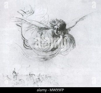 . English: Karl Brullov The Flying Angel (1849-50) Русский: Карл Брюллов Летящий ангел, оплакивающий жертвы инквизиции (1849-50) . 26 July 2006, 15:47:32. Creator:Karl Brullov 334 Karl Brullov The Flying Angel (1849-50) Stock Photo