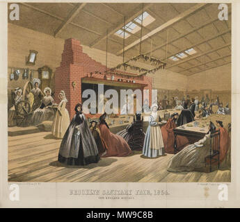 . Brooklyn Sanitary Fair  . circa 1864  99 Brooklyn Museum - Brooklyn Sanitary Fair Stock Photo