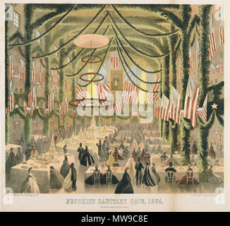 . Brooklyn Sanitary Fair  . circa 1864  99 Brooklyn Museum - Brooklyn Sanitary Fair - overall Stock Photo