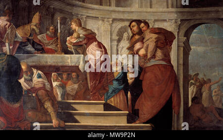 kms1168 500 Presentation of Jesus at the Temple and the Baptism of Christ by Cleyn Stock Photo