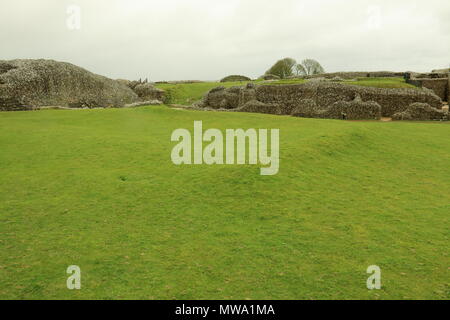 Old Sarum Castle,Salisbury,Wiltshire Stock Photo