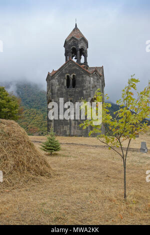 Bell tower at Haghpat Monastery (a UNESCO World Heritage Site), Armenia Stock Photo