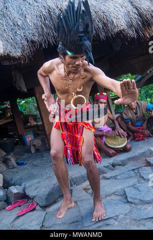 BANAUE, PHILIPPINES - MAY 02 : Portrait of a man from Ifugao Minority in Banaue the Philippines on May 02 2018. The Ifugao minority mostly live in the Stock Photo