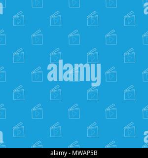 Slapstick pattern vector seamless blue Stock Vector