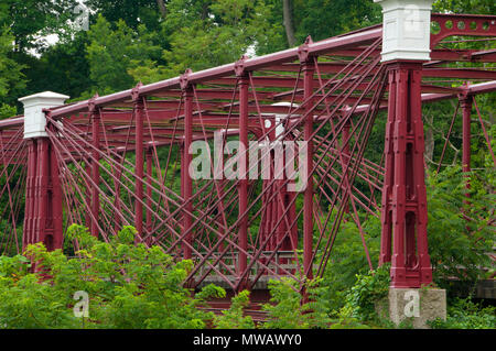 Bollman Iron Truss Bridge (1869), Savage Park, Maryland Stock Photo