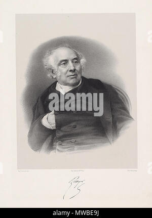 . Antoine Pierre Berryer (1790-1868) . Contemporary portrait. Auguste Lemoine, lithographer; after a photograph by Pierre Petit (1832-1885) 50 AntionePierreBerryer2 Stock Photo