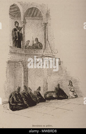159 Derviches en prière - De Amicis Edmondo - 1883 Stock Photo
