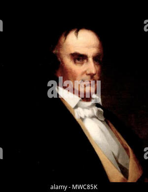 Artist: Edwin T. Billings. Title: Portrait of Daniel Webster. oil