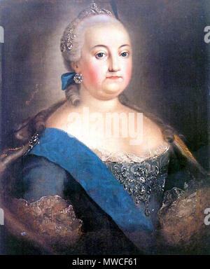 . Elizabeth of Russia . 18th century. Unknown 184 Elizabeth of Russia (three-quater) Stock Photo