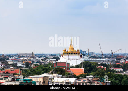 BANGKOK, THAILAND – November 14: The golden mount (Wat Sraket Rajavaravihara) on November 14, 2014, Bangkok, Thailand. Stock Photo
