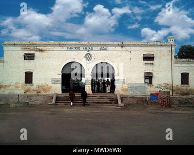 . English: The central railway station is the main railway station of Farooqabad built during the British region around the nineteenth century. 21 February 2014, 15:28:30. Zaid Mughal 202 Farooqabad Railway Station Stock Photo