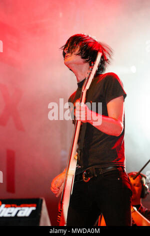 The Datsun's performing at the Exit Festival 2005, Novi-sad, Serbia. Stock Photo