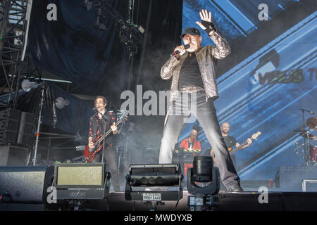 Turin Italy. 01st June 2018. The Italian rock singer-songwriter VASCO ROSSI performs live on stage at Stadio Olimpico 'Grande Torino' in the first date of 'Non Stop Live Tour 2018' Credit: Rodolfo Sassano/Alamy Live News Stock Photo