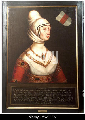 . English: en:Margaret of Austria, Electress of Saxony (1424-1486) . 3 February 2013, 00:33:56. Unknown 350 Kurfuerstin Margarethe von Oesterreich (1424-1486) Stock Photo