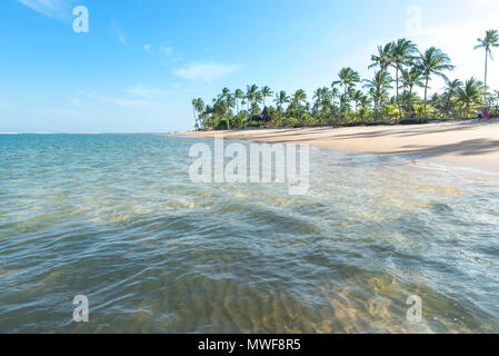 Taipu de Fora, Brazil - December 8, 2016: Water surface with ripples formed by the wind on the beach Stock Photo