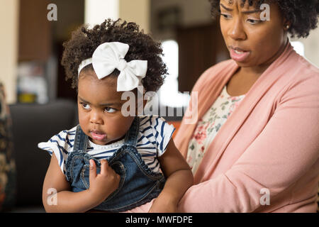 Mother parenting her young child Stock Photo