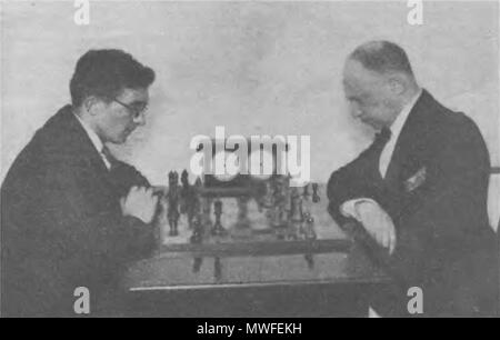 English: F. J. Marshall - R. Reti, Moscow 1925 chess tournament, 2nd round  (11th november) Русский: Ф. Д. Маршалл - Р. Рети, 1-й московский  международный шахматный турнир, 1925, 2-й тур (11