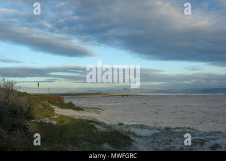 Grotto blue flag Beach hermanus on the tourist garden route, south africa Stock Photo