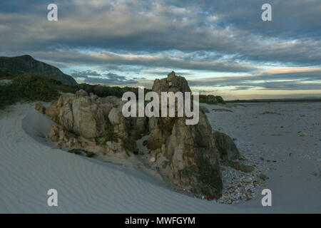 Grotto blue flag Beach hermanus on the tourist garden route, south africa Stock Photo