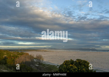 Grotto blue flag Beach hermanus on the tourist garden route, south africa Stock Photo