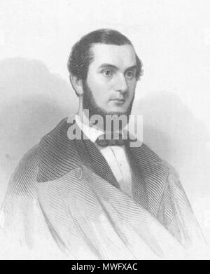 . English: American genealogist Joseph Lemuel Chester (a.k.a. Julian Cramer, 1821–1882). 19th century. Undeciphered 325 Joseph Lemuel Chester Stock Photo