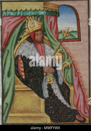 . English: Charles IV, Holy Roman Emperor Čeština: Karel IV. . Přibík Pulkava 334 Karel4Pulkavovakron Stock Photo