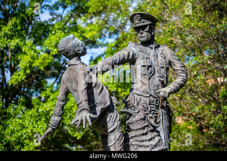 The Foot Soldier, statue sculpted by Ronald S McDowell, Kelly Ingram Park, Birmingham, Alabama, USA Stock Photo