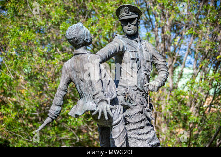 The Foot Soldier, statue sculpted by Ronald S McDowell, Kelly Ingram Park, Birmingham, Alabama, USA Stock Photo