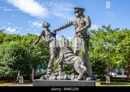 The Foot Soldier, statue sculpted by Ronald S McDowell, Kelly Ingram Park, Birmingham, Alabama, USA Stock Photo