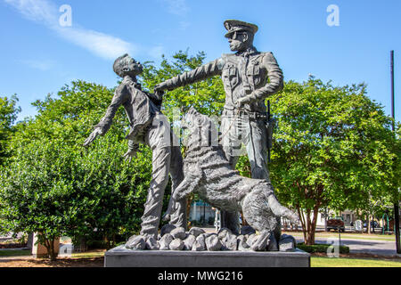 The Foot Soldier, statue sculpted by Ronald S McDowell, Kelly Ingram Park, Birmingham, Alabama, USA Stock Photo