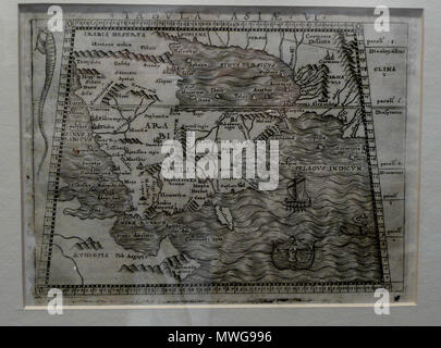 MAP OF ARABIA DESERTA Stock Photo - Alamy